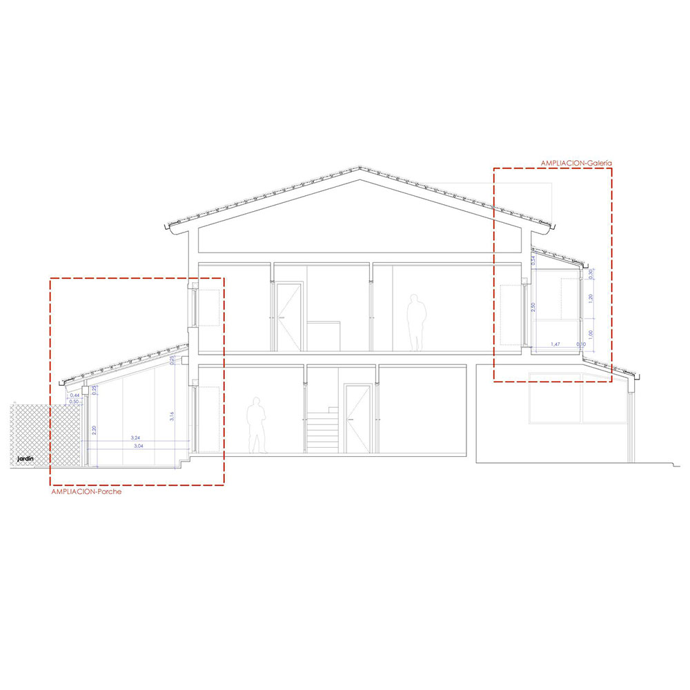 Ampliación vivienda Burgos